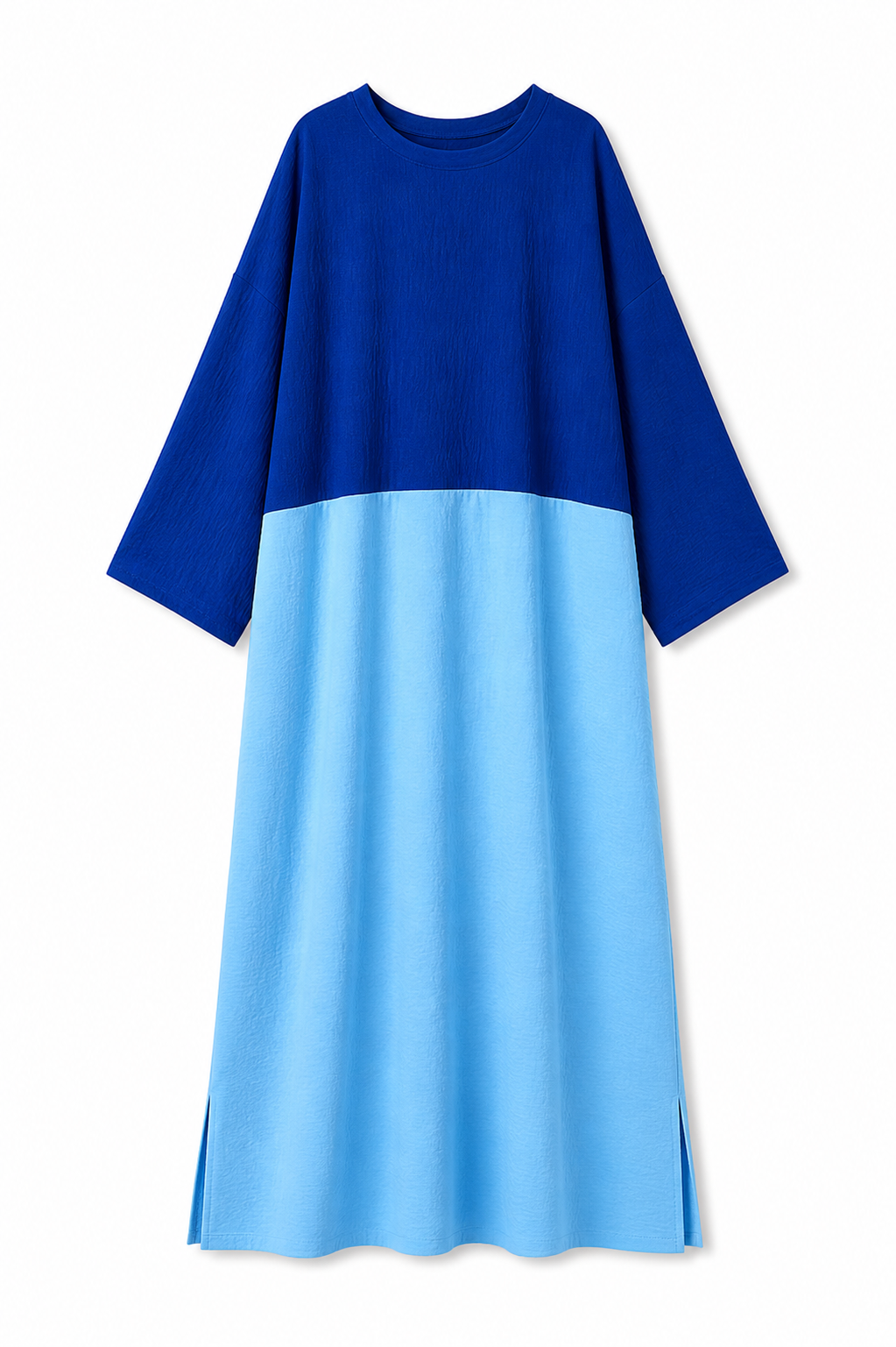 Blue Half And Half Dress