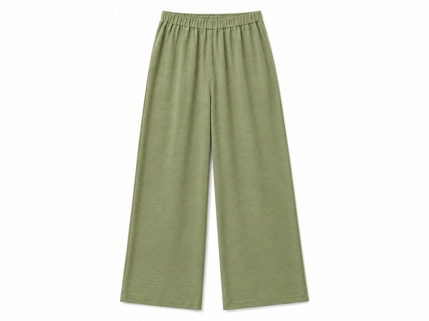 Olive Loose Elastic Pants