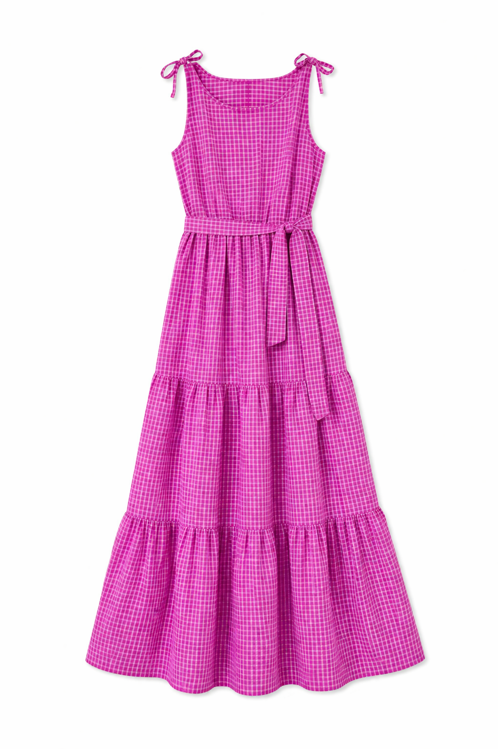 Lilac Picnic Table Tiered Dress