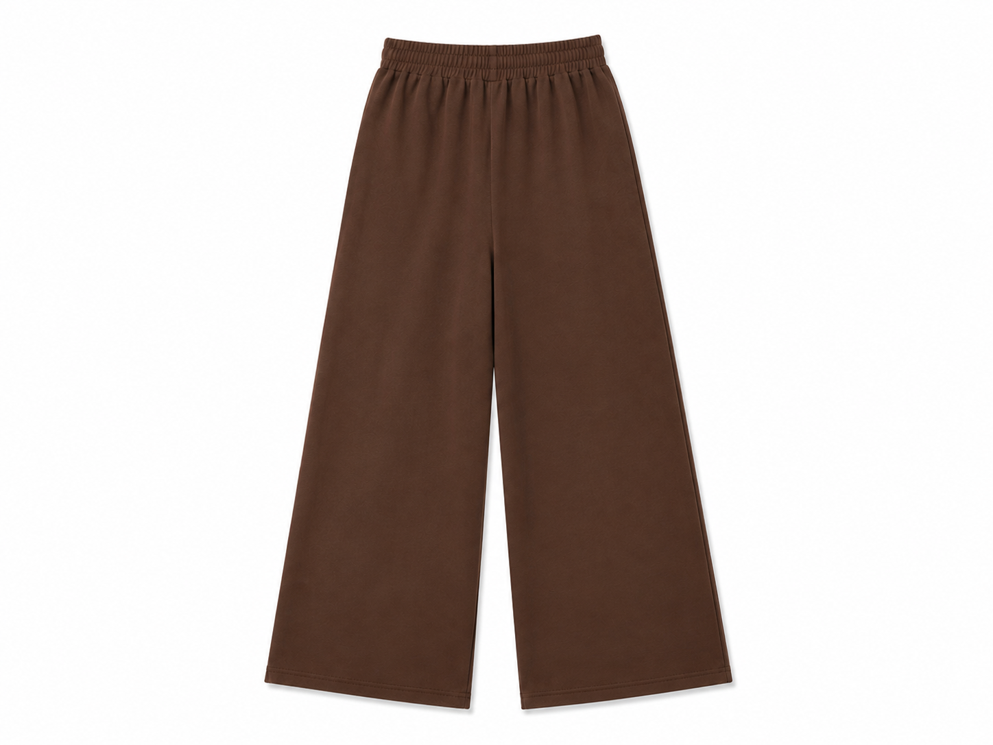 Brown Relaxed Wide Leg Pants