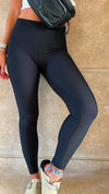 Black Ribbed Leggings