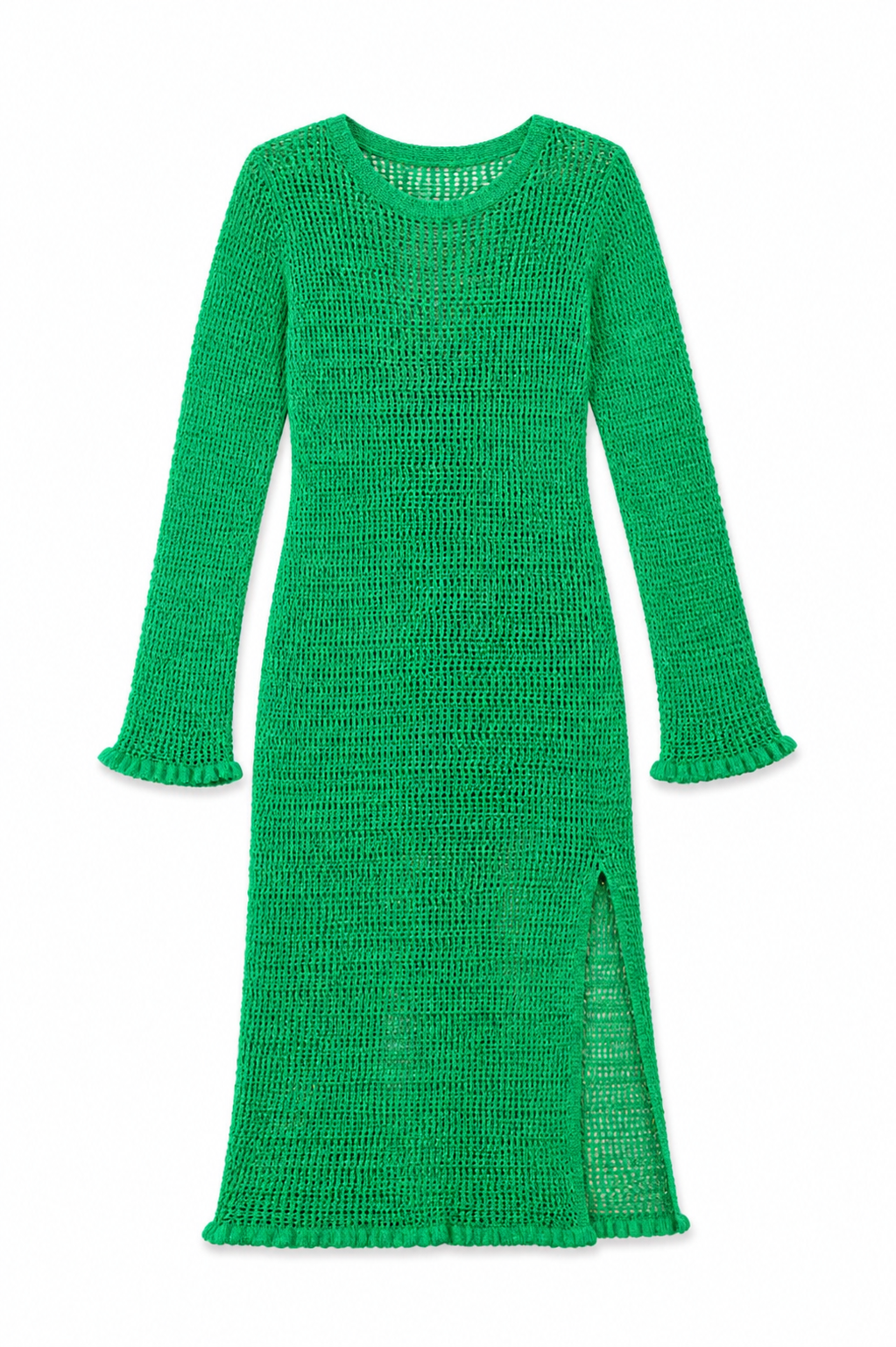 Green Keeping It Casual Crochet Dress Cover Up