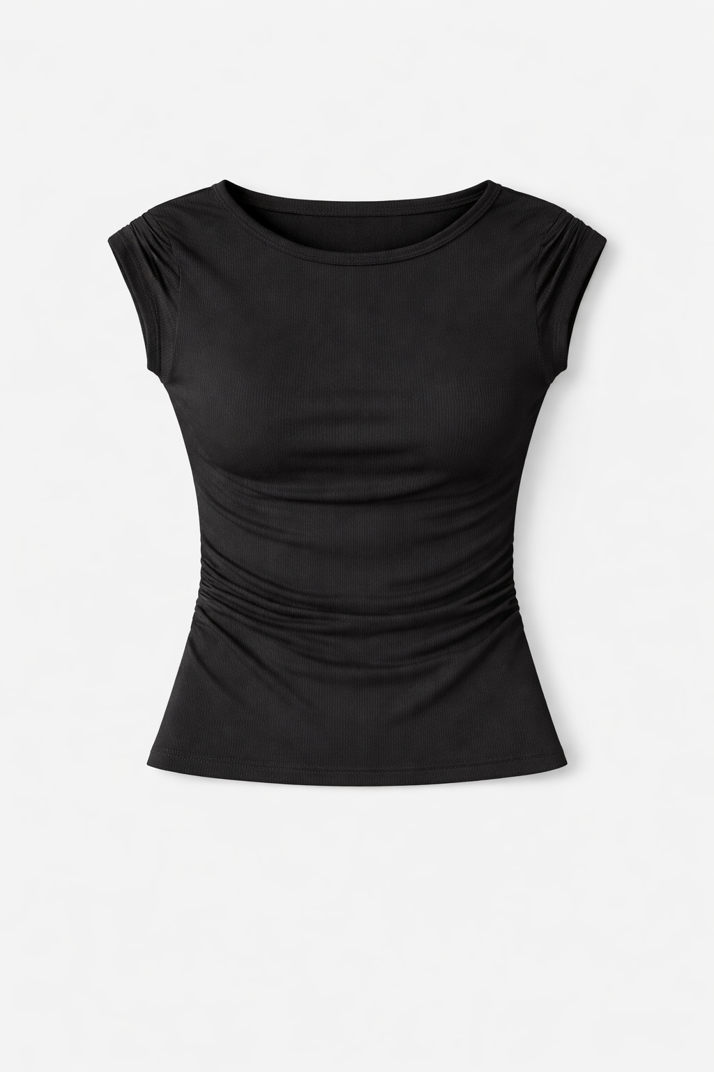 Black 130 One Shoulder Sleeveless Top