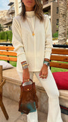 Ivory City Middle Line Ribbed Set