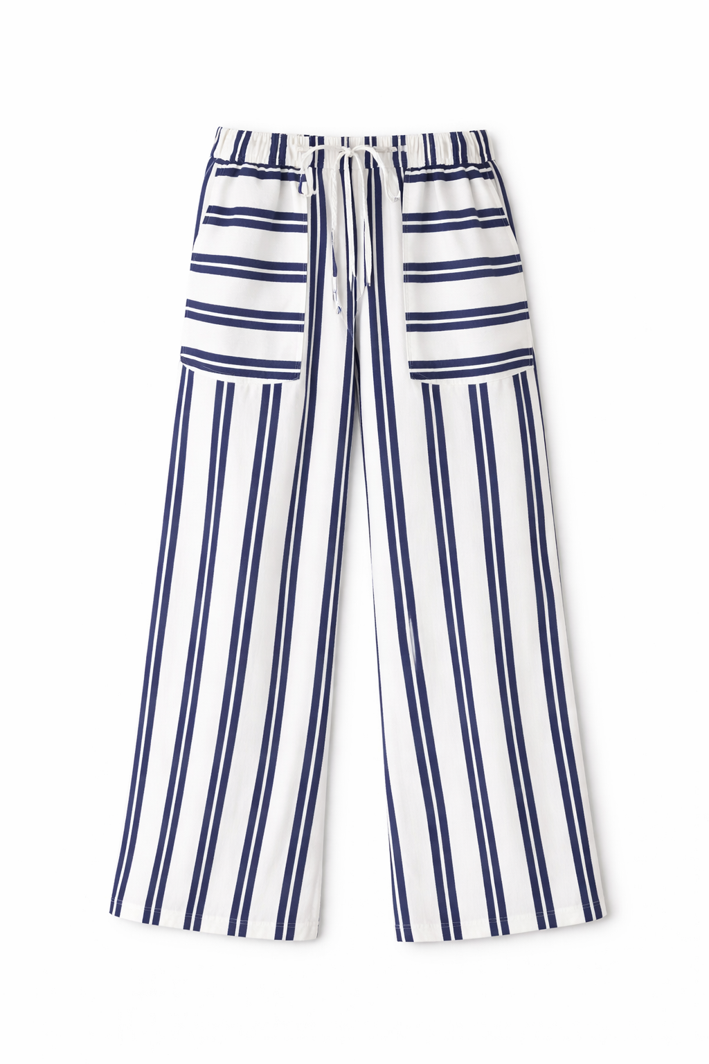 Blue Striped Spring Pants