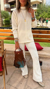 Ivory City Middle Line Ribbed Set