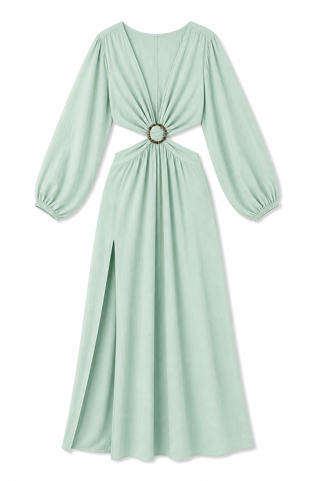 Mint Summer Skies Backless Dress