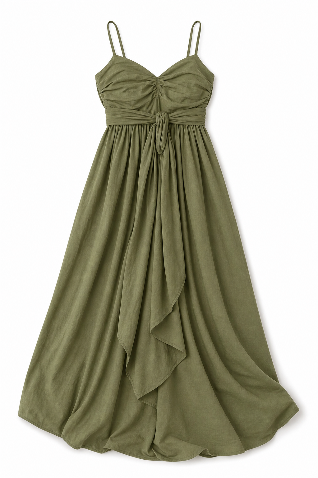 Olive After Sun Poplin Dress