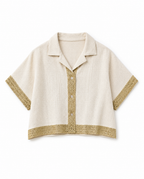 Golden Edge Cropped Shirt