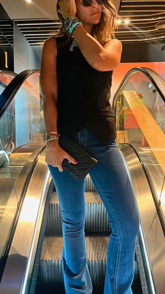 Black Business Girl One Shoulder Vest