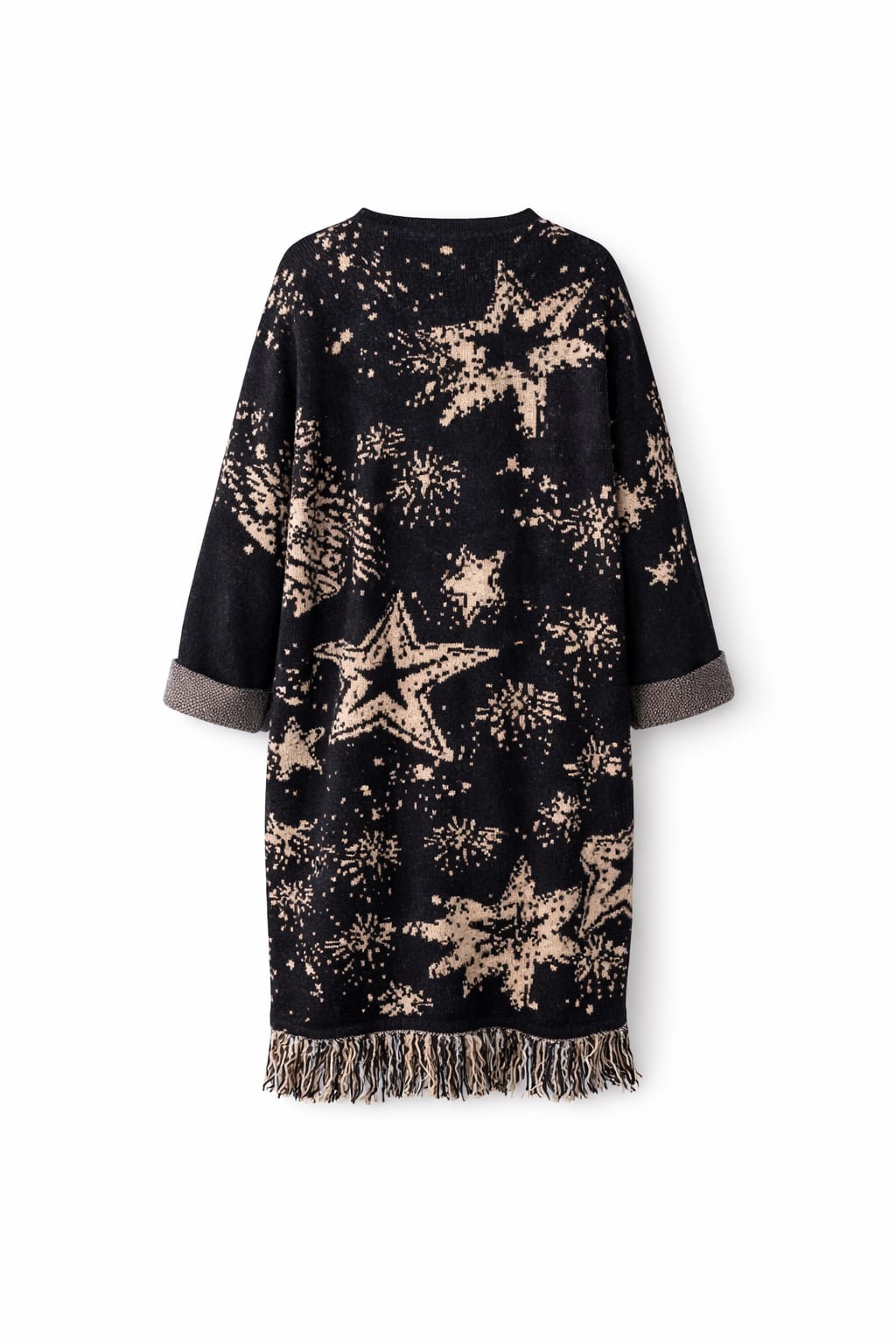 Black Nordic Star Cardigan