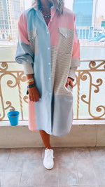 Mismatched Longline Dress