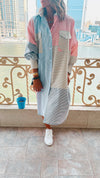 Mismatched Longline Dress
