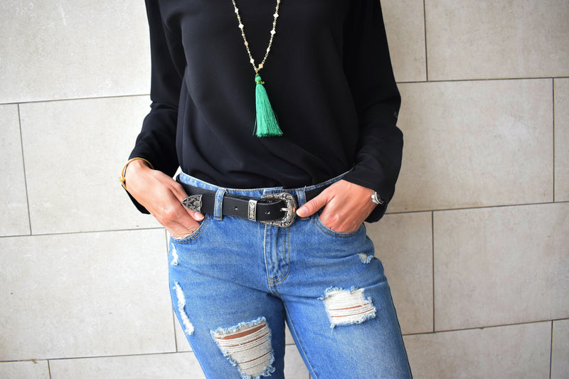Black Long Sleeve Top