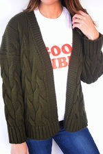 Ultimate Olive Chunky Cardi