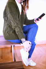 Ultimate Olive Chunky Cardi