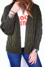 Ultimate Olive Chunky Cardi