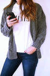 Ultimate Charcoal Chunky Cardi