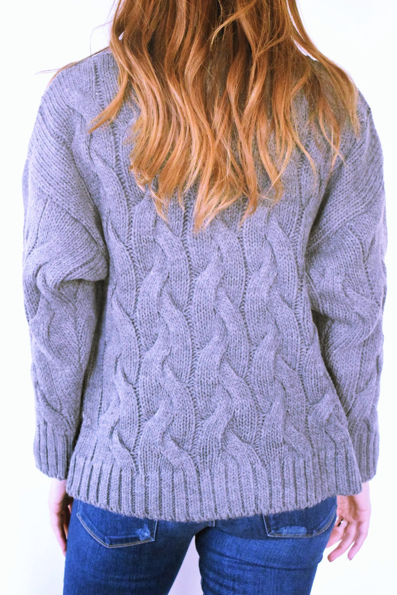 Ultimate Charcoal Chunky Cardi