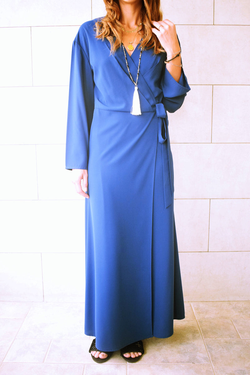 Blue Wrap Dress