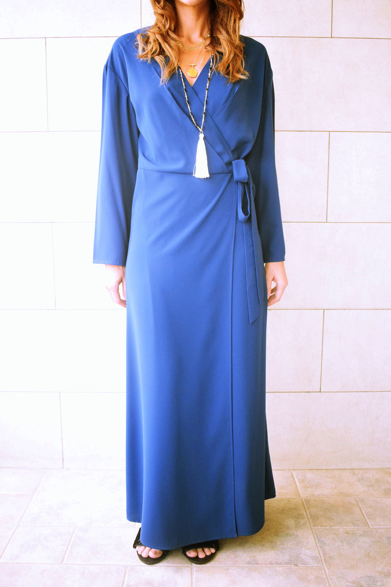 Blue Wrap Dress