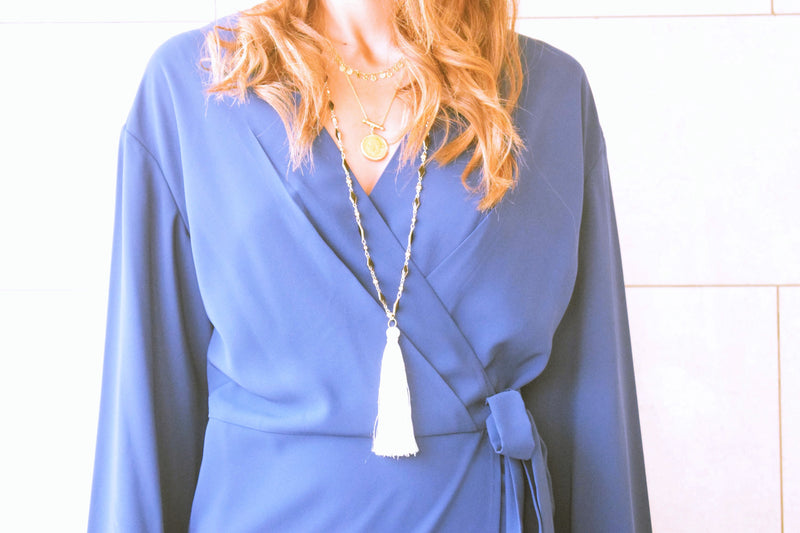 Blue Wrap Dress