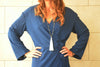 Blue Wrap Dress