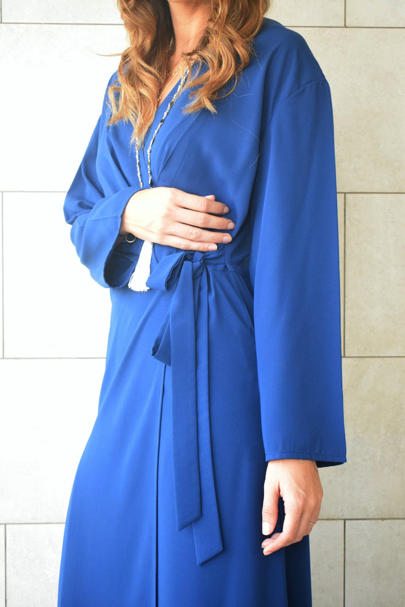Blue Wrap Dress