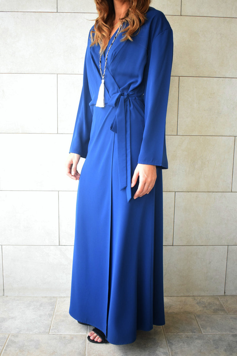 Blue Wrap Dress