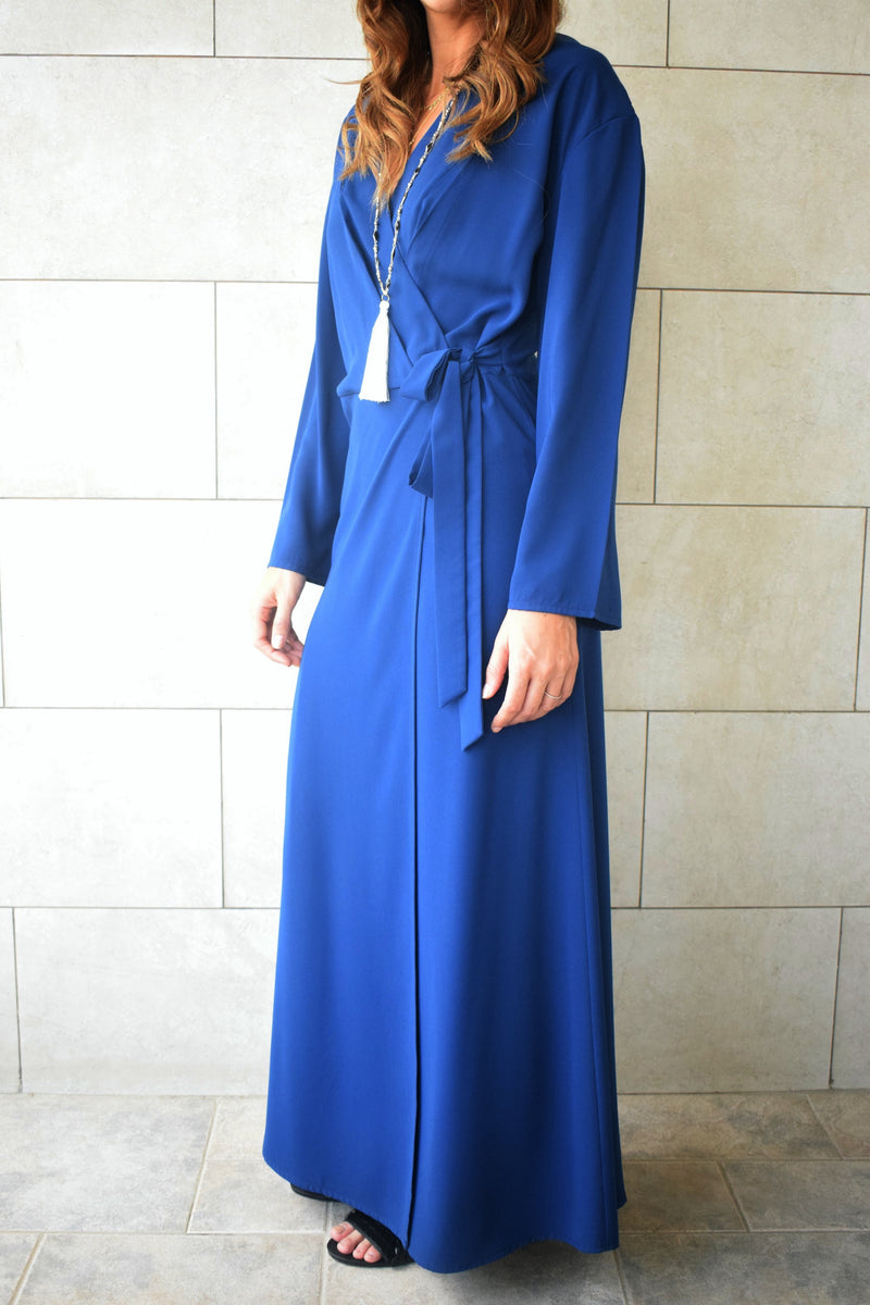 Blue Wrap Dress