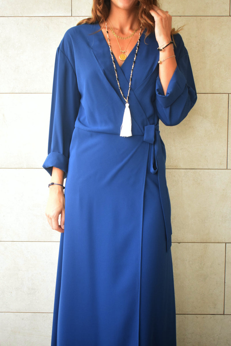 Blue Wrap Dress