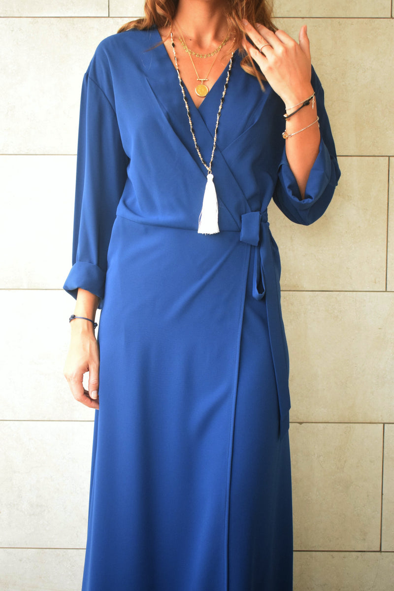 Blue Wrap Dress