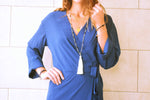 Blue Wrap Dress