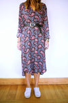 Summer Sunset Paisley Shirt Dress