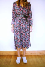Summer Sunset Paisley Shirt Dress