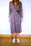 Summer Sunset Paisley Shirt Dress