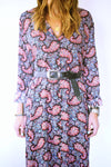 Summer Sunset Paisley Shirt Dress