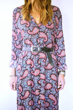 Summer Sunset Paisley Shirt Dress