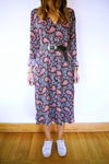 Summer Sunset Paisley Shirt Dress
