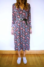 Summer Sunset Paisley Shirt Dress