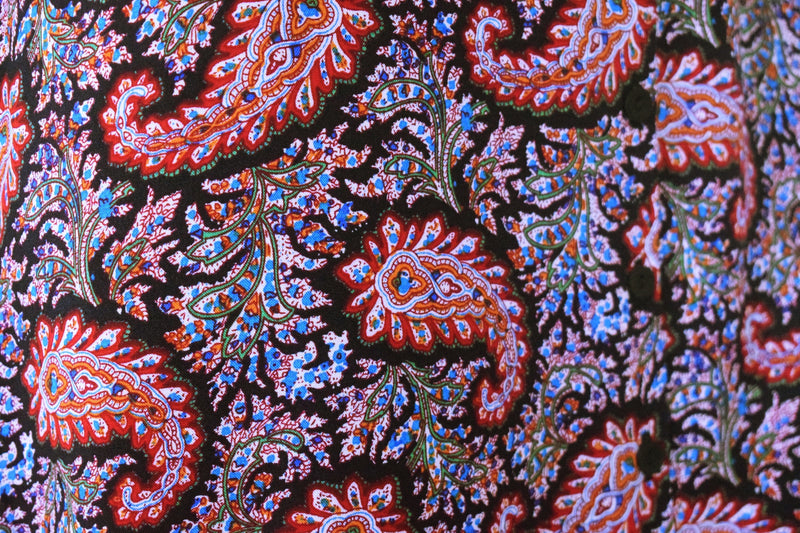 Summer Sunset Paisley Shirt Dress