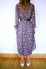 Summer Sunset Paisley Shirt Dress