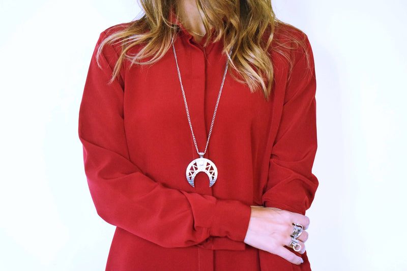 Basic Burgundy Longline Shirt