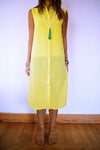 Yellow Sleeveless Beach Shirt