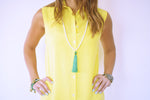 Yellow Sleeveless Beach Shirt