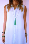 Pastel Blue Sleeveless Beach Shirt