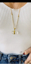 Gold Jewel 2 Layers Necklace