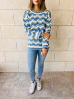 Sea Wavy Knit Pullover
