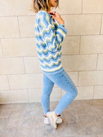 Sea Wavy Knit Pullover