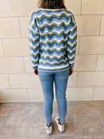 Sea Wavy Knit Pullover